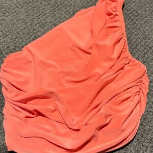 Coral One Shoulder Tank Top